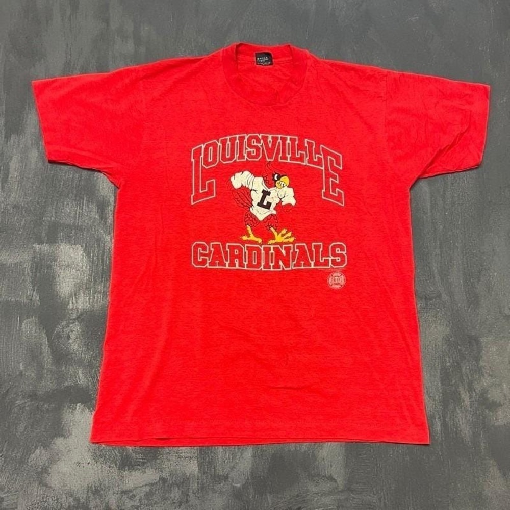 Vintage Louisville Cardinals Shirt Mens XL Red‎ 1990s MLB